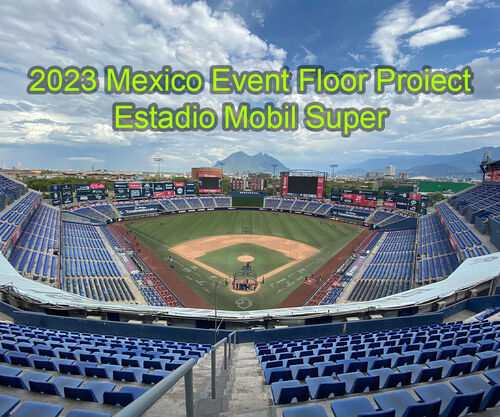 2023 Mexico Estadio Mobil Super Stadium Evenement Vloer Project