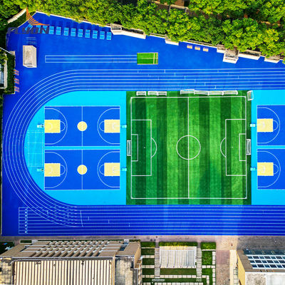 Goede prijs Polyurethane gladde / getextuurde sportbanen met een brandwerendheid van klasse 1 online