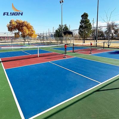 Goede prijs 8 jaar Buiten Pickleball Court vloer mat / Pickleball Court Mat Roll met acrylcoating online