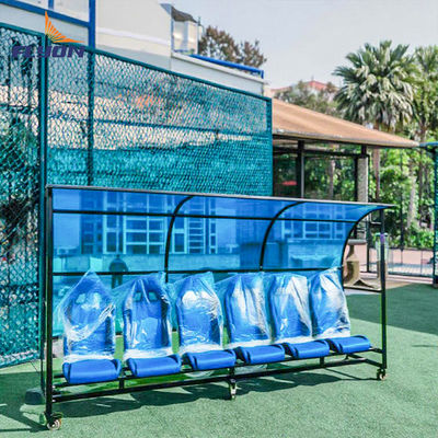 Goede prijs Draagbare voetbalvervangende bank met aanpasbaar logo / teamnaam en ADA-compliant toegankelijkheid online