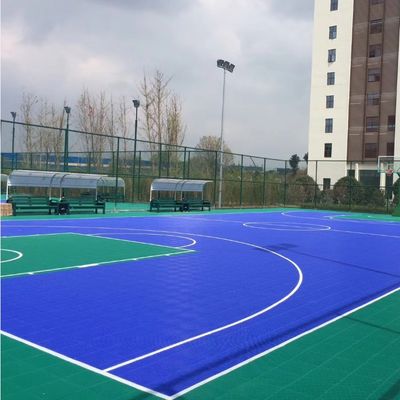 Duurzame pp die Sporten met elkaar verbinden die, krassen Bestand Openluchtsporthof Tegels vloeren