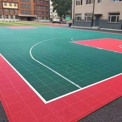 Goede prijs Pp die de Openluchttegels van de Basketbalvloer met elkaar verbinden met Multikleur online