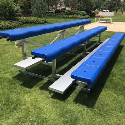 Goede prijs 3 Openluchtbleacher van het rijenaluminium Plaatsing voor Speelplaatsengymnasiums online