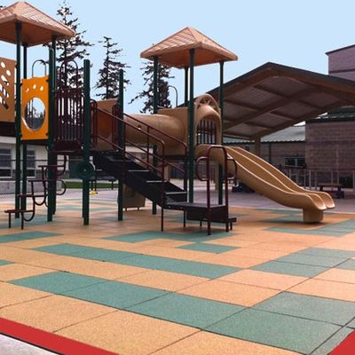 Zachte Antislipsport Rubbertegels Schokbrekend voor Openlucht