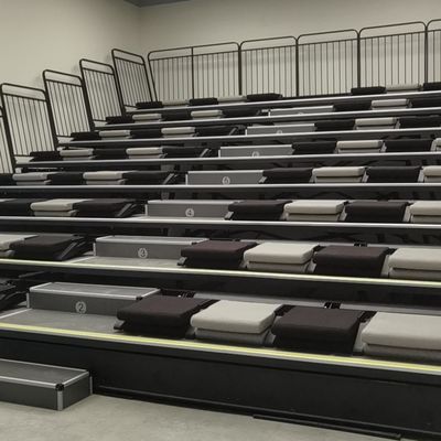 Bleacher van pp het Materiële Intrekbare Plaatsing Achter Vouwen voor Studiovergaderzaal