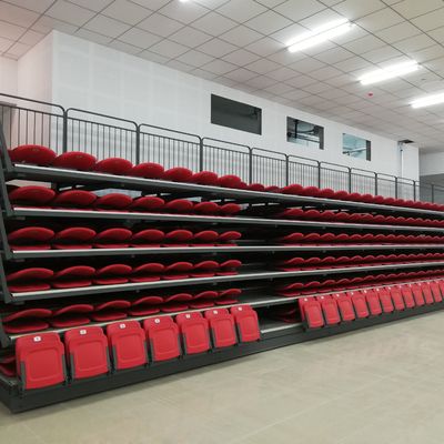 HDPE Materiële Intrekbare Bleacher Plaatsing voor Scholengymnasium