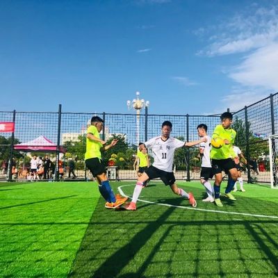Goede prijs 50mm Synthetisch Met elkaar verbindend Kunstmatig Gras voor Voetbalhof online
