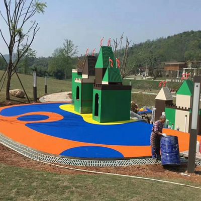 Creatieve Rubber de Gymnastiekbevloering van EPDM met Rode Blauwe Gele Regenboogkleur