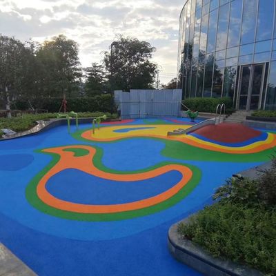Goede prijs De Rubberkorrel van regenboogkleuren EPDM voor de Bevloering van Zwembadcolouful online