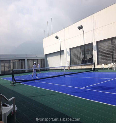 Goede prijs Vinyl Pickleball Court Mat 45 lbs met UV-bescherming Makkelijk te installeren online
