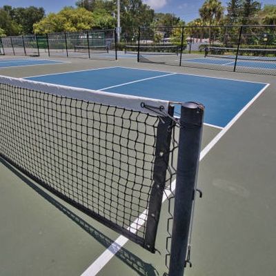 Goede prijs Vinylmateriaal Pickleball Court Mat Glijdvast glad oppervlak online