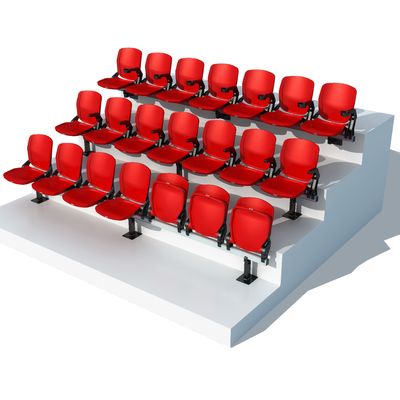 Goede prijs 5 jaar Plastic stadion sportstoelen Anti UV brandwerend 45cm breed online