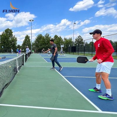 Goede prijs Fade Resistant Pickleball Court Mat Crystal Sand Oppervlak Patroon 2 mm PVC basislaag online