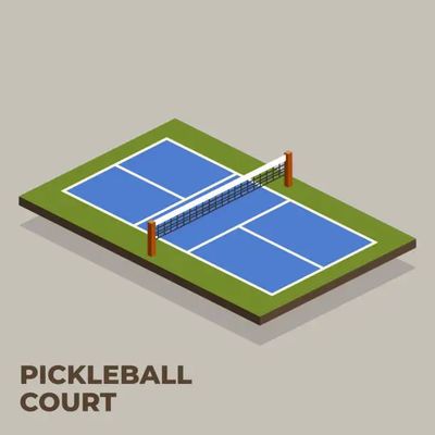 Goede prijs PVC Acrylcoating Pickleball Court Mat 6.56*32.81ft Met Roll Installatie online