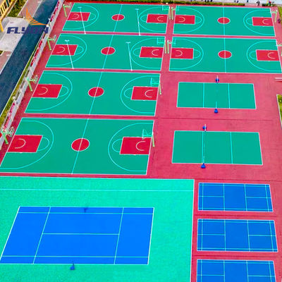 Goede prijs Klasse 1 brandwerend polyurethaan sportveld Pu sportvloer voor multi sportfaciliteiten online