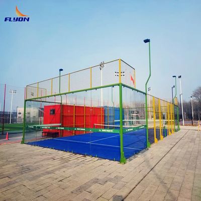 Goede prijs Synthetisch materiaal padel tennisbaan voor standaard grootte en groene ruimtes online