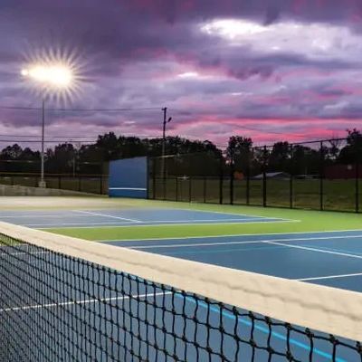 UV-bescherming Groene bovenste laag Top- Pickleball Court Mat met Arcylic Coating Crystal Sand