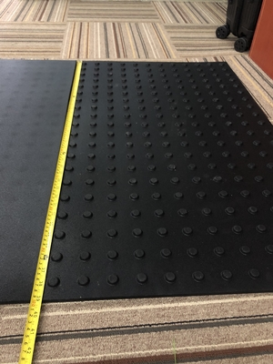 Goede prijs Tactiele bestrating rubberen vloermat 60x100cm schokabsorberende gymmat online