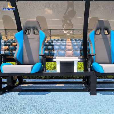 Goede prijs Aluminium draagbare vervangende bank met montage-installatie en 5 jaar garantie voor voetbalstadion Team Shelter online
