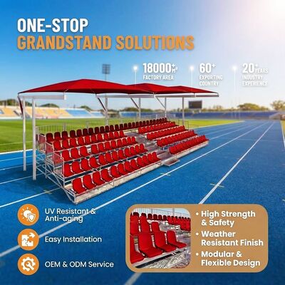 Goede prijs Aanpasbare grootte Snelle installatie Modulair ontwerp Draagbaar aluminium stadion zitplaatsen Metalen tribune online