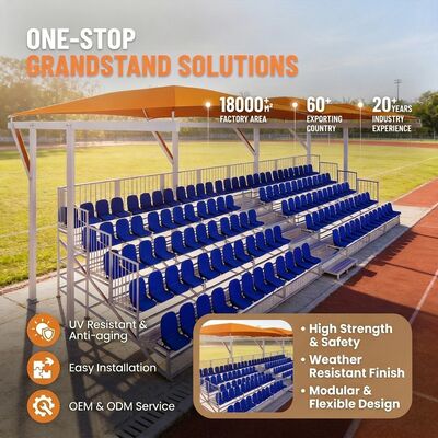Goede prijs Vinnige installatie Modulair ontwerp buitenmetalen blechers met aanpasbare grootte voor aluminium stadion blechers online