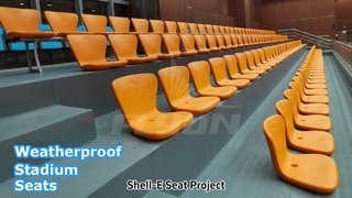 Shell-E duurzame kunststof stadionstoelen, weerbestendig